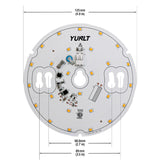 ZEGA LED light, driverless engine, dimmable LED module Canada, British Columbia, North America. 5inch Round Disc PCB Board LED Module DIS 05-008W-930-120-S3-Z1A (DIS 03-600-930-120-S3), 120V 8W 3000K(Warm White)