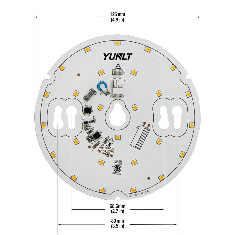 5 inch Round Disc ZEGA LED Module DIS 05-010W-930-120-S3-Z1A, 120V 10W 3000K(Warm White), gekpower