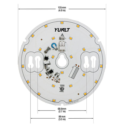 5 inch Round Disc ZEGA LED Module DIS 05-010W-930-120-S3-Z1A, 120V 10W 3000K(Warm White), gekpower