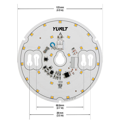 5 inch Round Disc ZEGA LED Module DIS 05-012W-930-120-S3-Z1B, 120V 12W 3000K(Warm White), gekpower