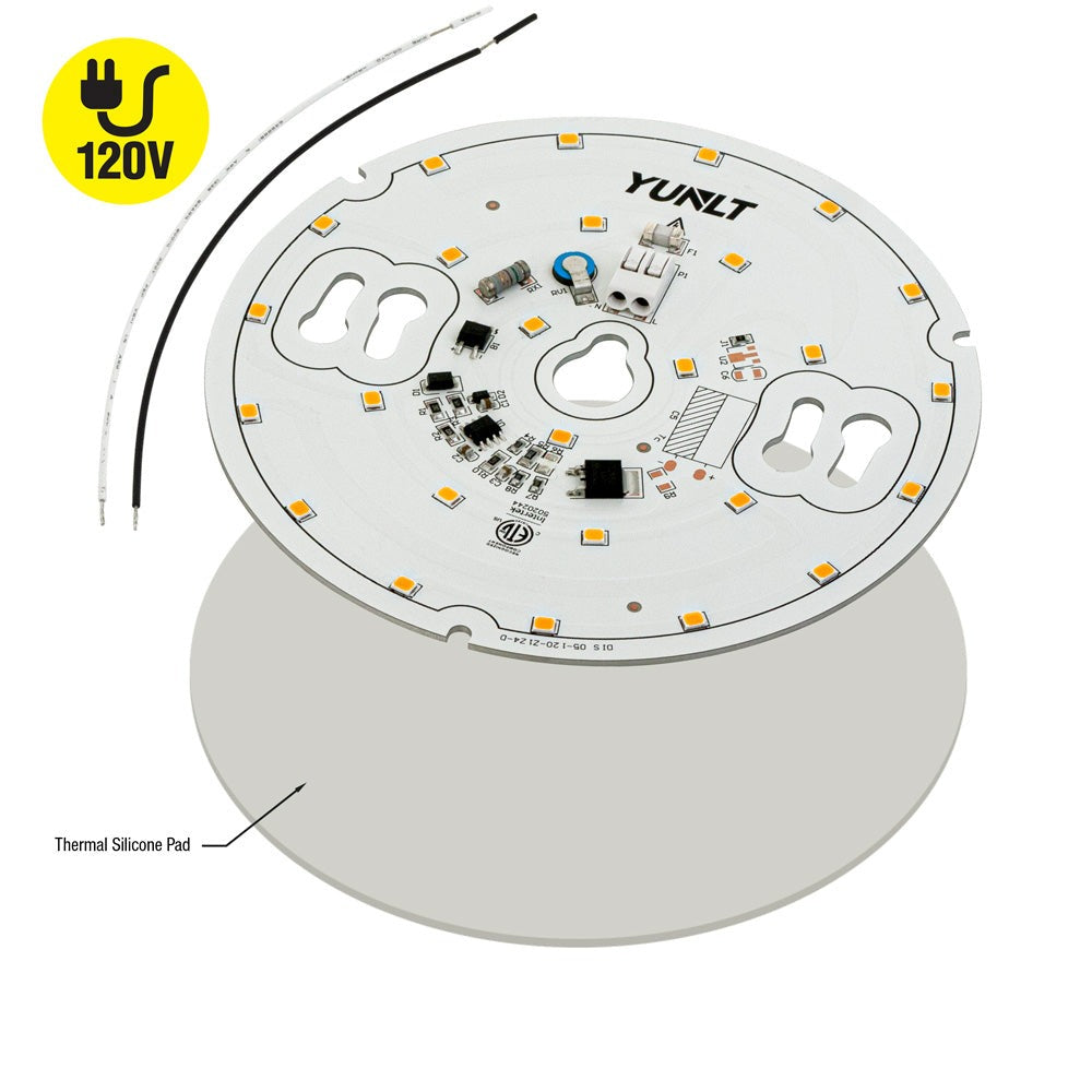 5 inch Round Disc ZEGA LED Module DIS 05-015W-930-120-S3-Z1B, 120V 15W 3000K(Warm White), gekpower