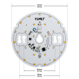 ZEGA LED light, driverless engine, dimmable LED module Canada, British Columbia, North America. 5inch Round Disc PCB Board LED Module DIS 05-015W-930-120-S3-Z1B, 120V 15W 3000K(Warm White)
