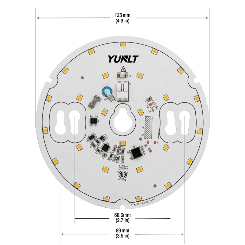 5 inch Round Disc ZEGA LED Module DIS 05-020W-930-120-S3-Z1B, 120V 20W 3000K(Warm White), gekpower