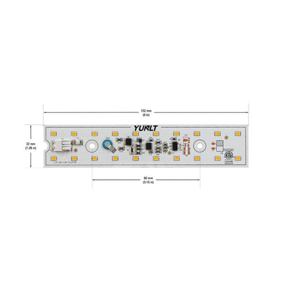 6 inch Linear ZEGA LED Module LIN 06-015W-930-120-S3-Z1B, 120V 15W 3000K(Warm White), gekpower