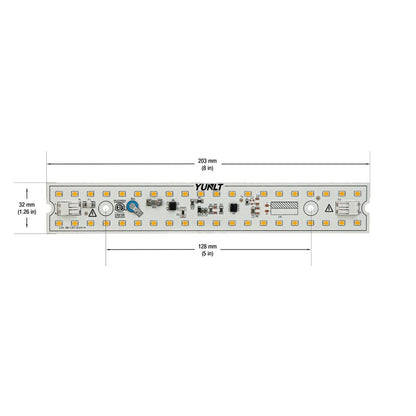 8 inch Linear ZEGA LED Module LIN 08-010W-930-120-S3-Z1A, 120V 10W 3000K(Warm White), gekpower