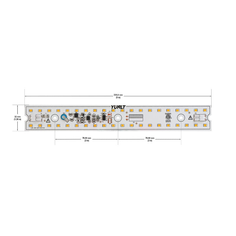 9 inch Linear ZEGA LED Module LIN 09-012W-930-120-S3-Z1B, 120V 12W 3000K(Warm White), gekpower