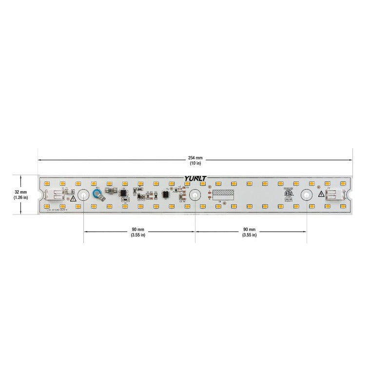 10 inch Linear ZEGA LED Module LIN 10-010W-930-120-S3-Z1A, 120V 10W 3000K(Warm White), gekpower