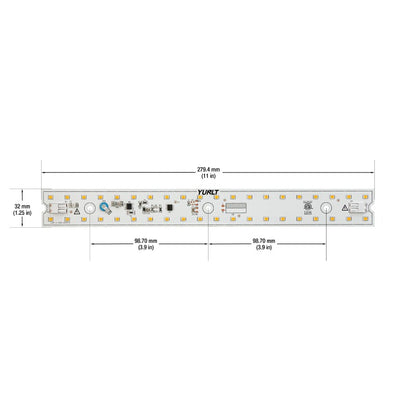 11 inch Linear ZEGA LED Module LIN 11-010W-930-120-S3-Z1A, 120V 10W 3000K(Warm White), gekpower