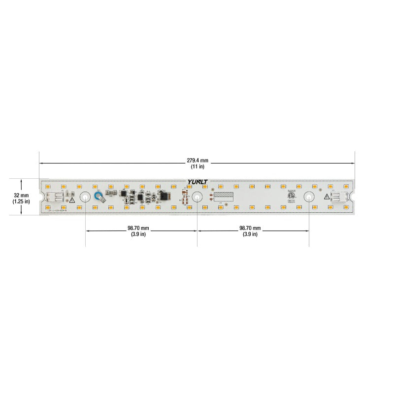 11 inch Linear ZEGA LED Module LIN 11-012W-930-120-S3-Z1B, 120V 12W 3000K(Warm White), gekpower