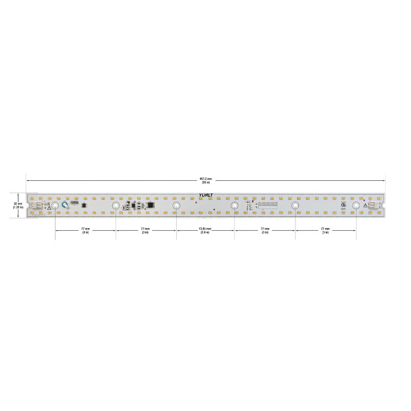 18 inch Linear ZEGA LED Module LIN 18-015W-930-120-S3-Z1B, 120V 15W 3000K(Warm White), gekpower