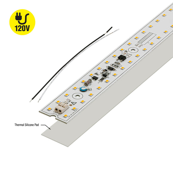 22 inch Linear ZEGA LED Module LIN-22-025W-930-120-S3-Z1B, 120V 25W 3000K(Warm White)