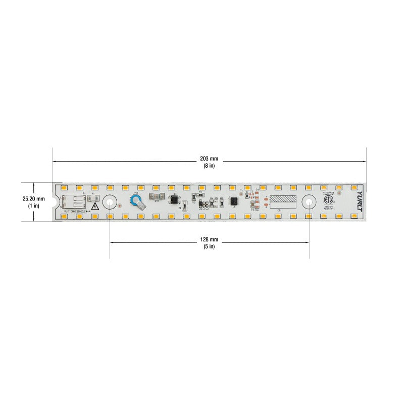 8 inch Slim ZEGA LED Module SLM 08-008W-930-120-S3-Z1A, 120V 8W 3000K(Warm White), gekpower