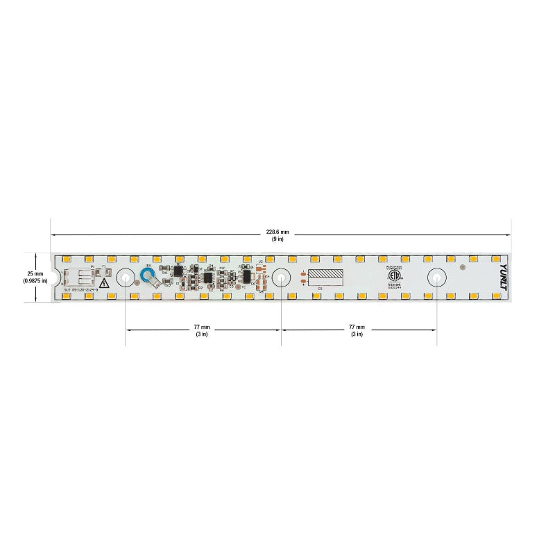 9 inch Slim ZEGA LED Module SLM 09-012W-930-120-S3-Z1B, 120V 12W 3000K(Warm White), gekpower