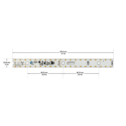 11 inch Slim ZEGA LED Module SLM 11-012W-930-120-S3-Z1B, 120V 12W 3000K(Warm White), gekpower