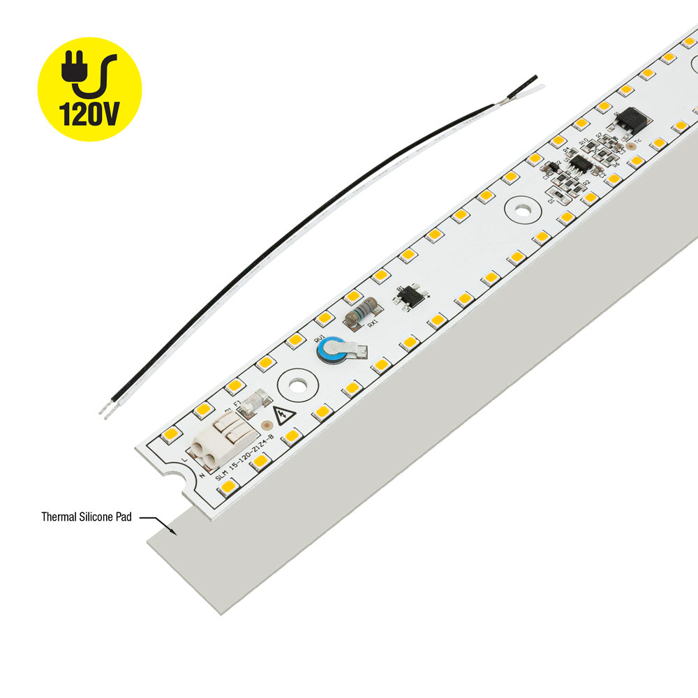 15 inch Slim ZEGA LED Module SLM 15-018W-930-120-S3-Z1B, 120V 18W 3000K(Warm White), gekpower