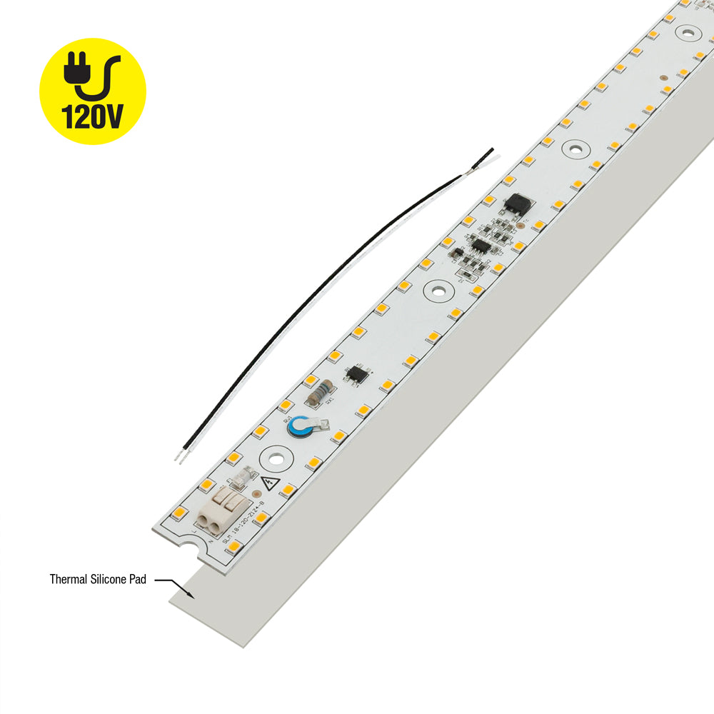 18 inch Slim ZEGA LED Module SLM 18-015W-930-120-S3-Z1B, 120V 15W 3000K(Warm White), gekpower