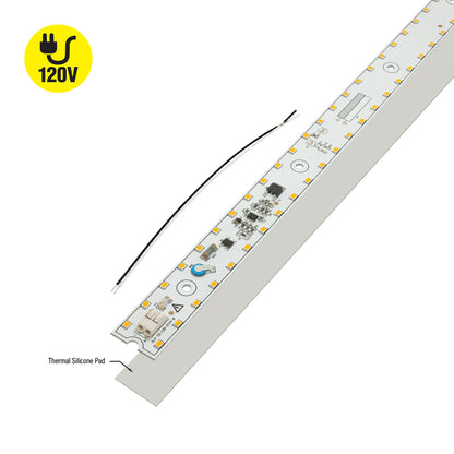 22 inch Slim ZEGA LED Module SLM 22-018W-930-120-S3-Z1B, 120V 18W 3000K(Warm White), gekpower