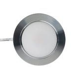 VBUN-2R25-12V-Silver Grey Round LED Cabinet Light (Shine Series), 12V 2.5W CCT(2.4K, 2.7K, 3K, 3.5K, 4K, 5K), Gekpower