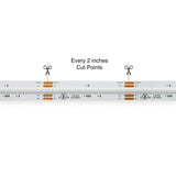 5M(16.4ft) Indoor LED Strip Light COB, 24V 4.5(w/ft) 840(LEDs/m) RGB