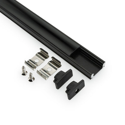 Low Profile Linear Aluminum LED Channel for LED Strips 1Meter(3.2ft) VBD-CH-S55B, Gekpower