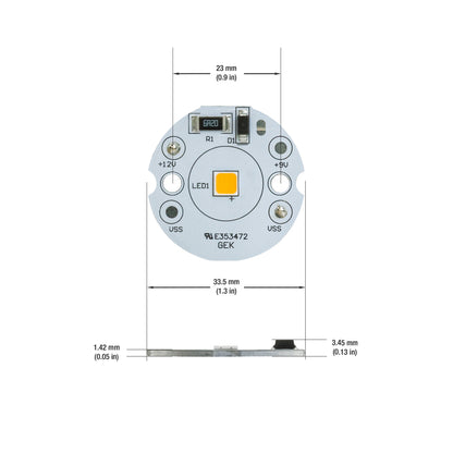 Single SMD Module 5W 12V With 6 inch Wire CCT(2.4K, 2.7K, 3K, 3.5K, 4K, 5K), gekpower