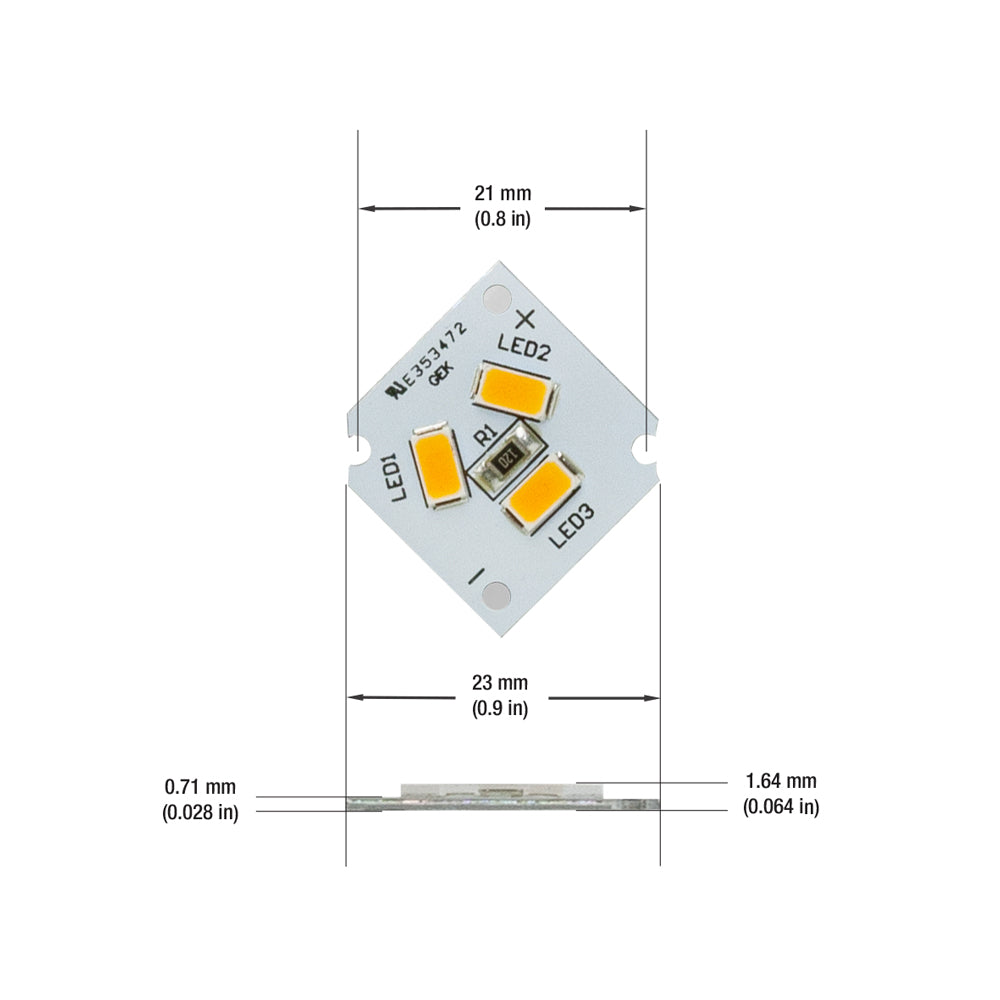 3 SMD Module 2.5W 12V With 6 inch Wire CCT(2.4K, 2.7K, 3K, 3.5K, 4K, 5K), gekpower