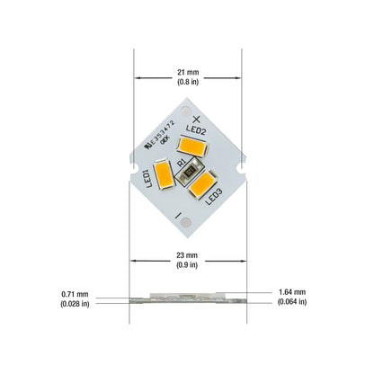 3 SMD Module 2.5W 12V With 6 inch Wire CCT(2.4K, 2.7K, 3K, 3.5K, 4K, 5K), gekpower