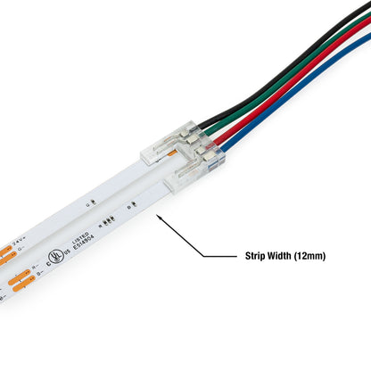 12mm RGB Beetle connector Wire to Strip for COB strips (Pack of 1)