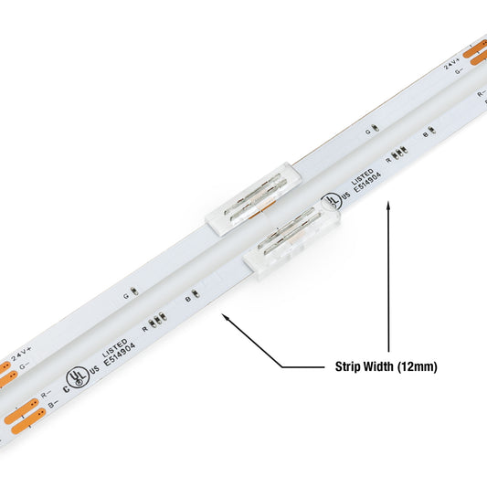 12mm RGB Beetle connector Strip to Strip for COB strips (Pack of 1)