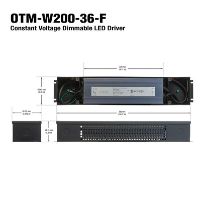 OTM-W200-36-F Constant Voltage 0-10V Dimming LED Driver 36V 200W, gekpower