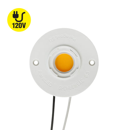 CBHT-042-36185-120V-4000K COB Paragon LED Module with GPDH66185AC LED Holder, 120V 12W 4000K, gekpower