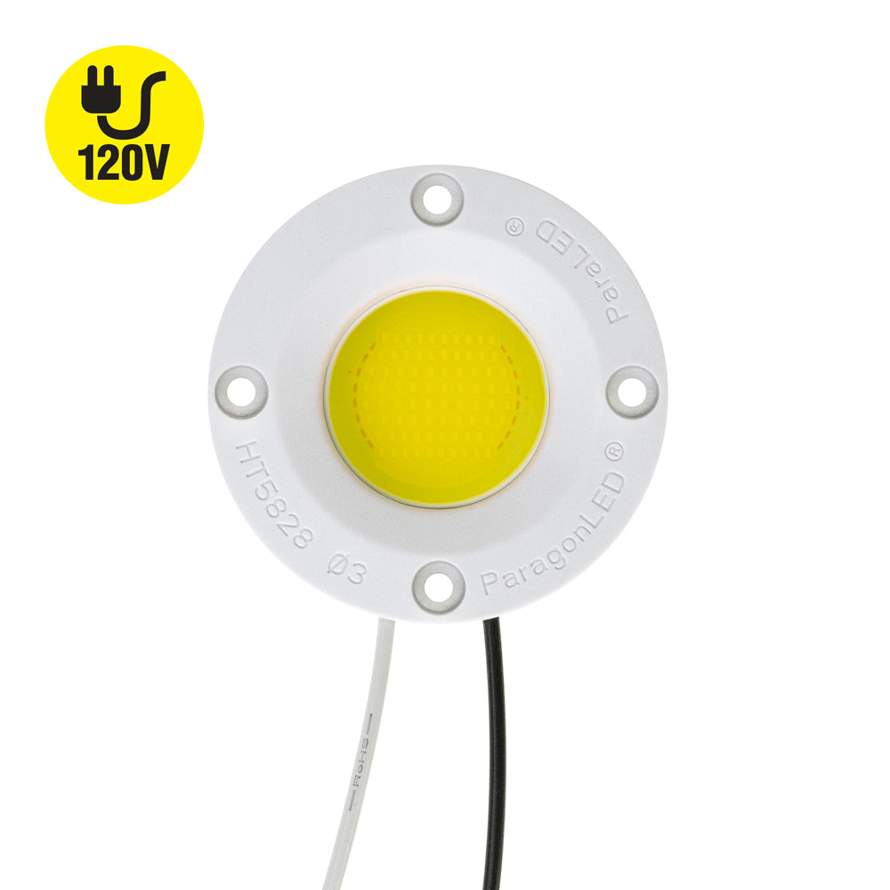 CDAC-080-05028-120-5000K COB Paragon LED Module with HT5828 LED Holder, 120V 20W 5000K, gekpower