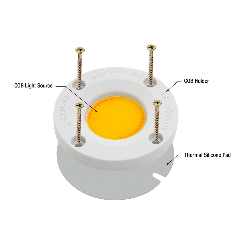 CDAC-136-05028-347-2700K COB Paragon LED Module with HT5828 LED Holder, 347V 10W 2700K, gekpower