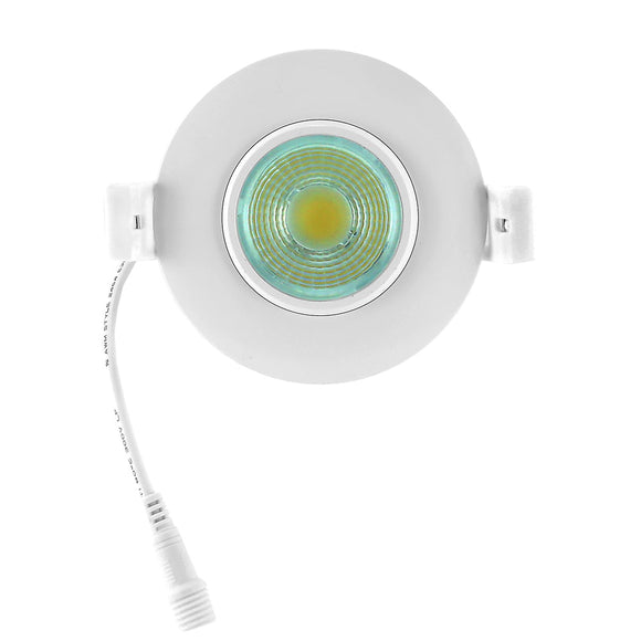 3 inch LED Recessed Light Gimbal 120V 8W Adjustable CCT White - GekPower
