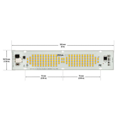 8 inch Linear LED Module LHO 04-2500-830-120-S3,120V 2500lm 3000K(Warm White), gekpower