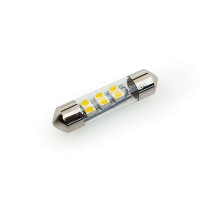 Festoon LED Light Bulb 12V 0.5W 3000K - Warm White