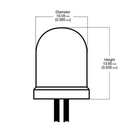 Clear Diode 10mm 12V (Pack of 3)