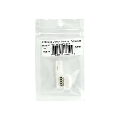 RGBW to RGBW LED Strip Quick Connector 12mm Solderless - GekPower