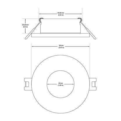 666561407193 - VBD-MTR-4W Round Low Voltage LED Ceiling Light