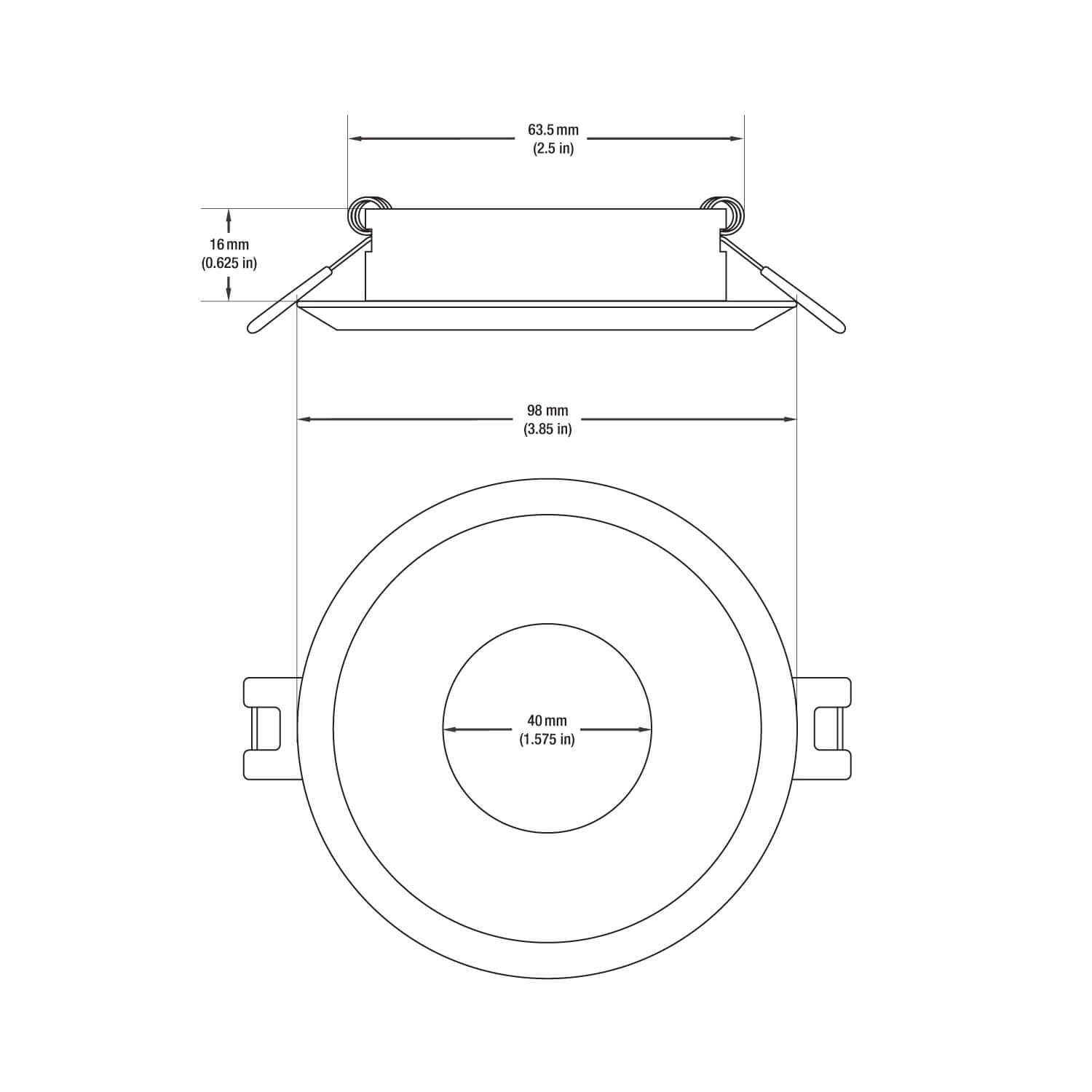 VBD-MTR-7W Low Voltage IC Rated LED Downlight