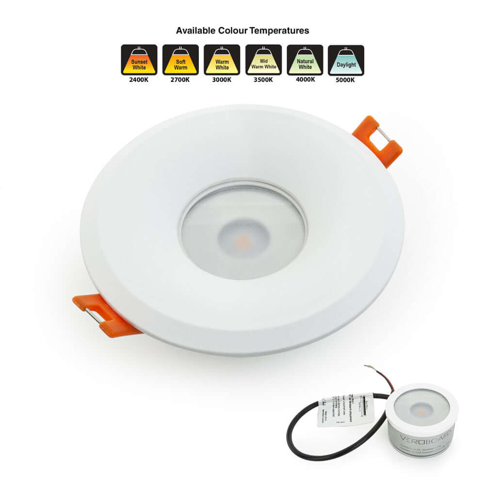VBD-MTR-8W Low Voltage LED Downlight, White