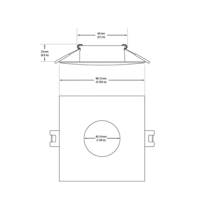 VBD-MTR-12C Low Voltage LED Downlight - Chrome