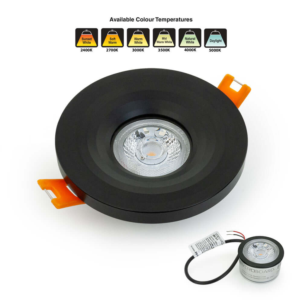 VBD-MTR-13B Low Voltage LED Downlight - Black 2.5"