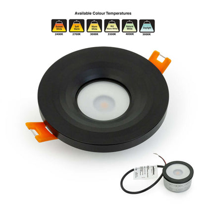 VBD-MTR-13B Low Voltage LED Downlight - Black 2.5"