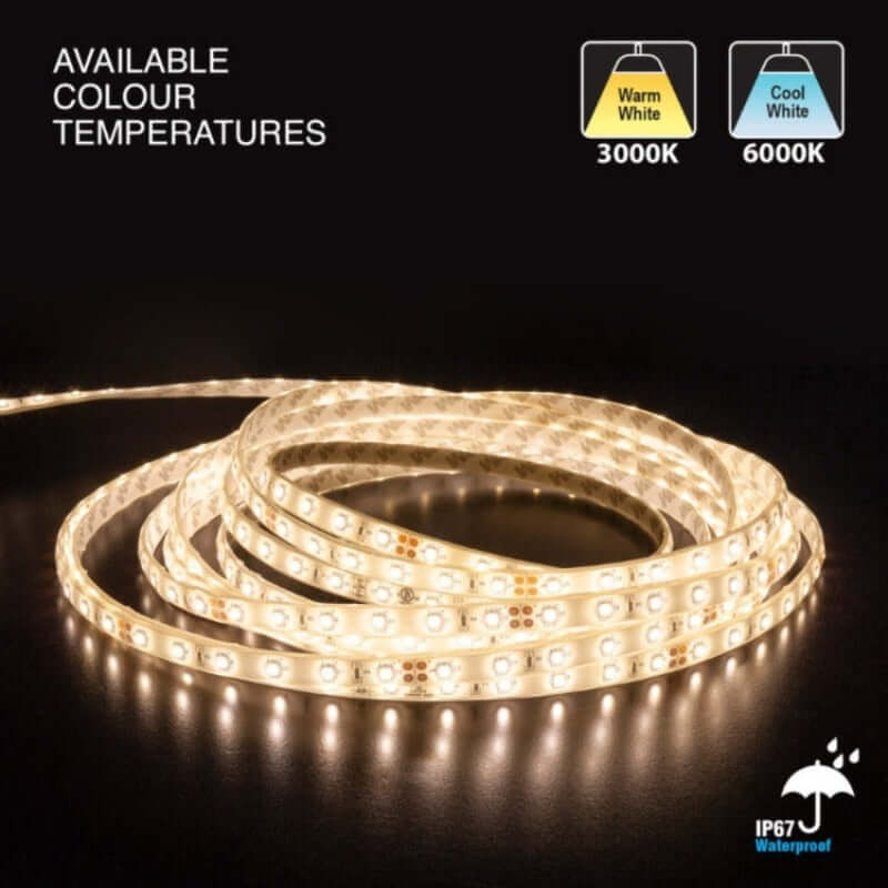 666561409340 - 10M Outdoor LED Strip Light 3528 - IP67 Waterproof