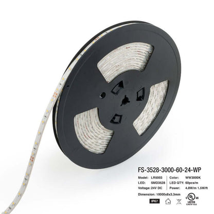 666561409340 - 10M Outdoor LED Strip Light 3528 - IP67 Waterproof