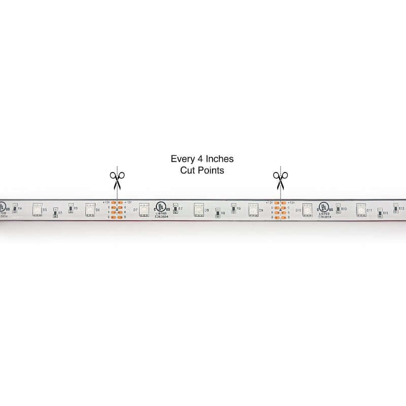 10M(32.8ft) Waterproof LED Strip 5050, 12V 2(w/ft) RGB - GekPower