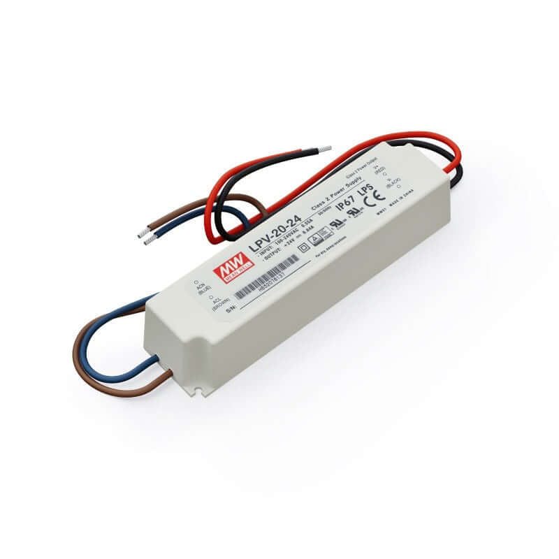 666561410780 - Mean Well LPV-20-24 LED Driver - 24V 20W Power Supply