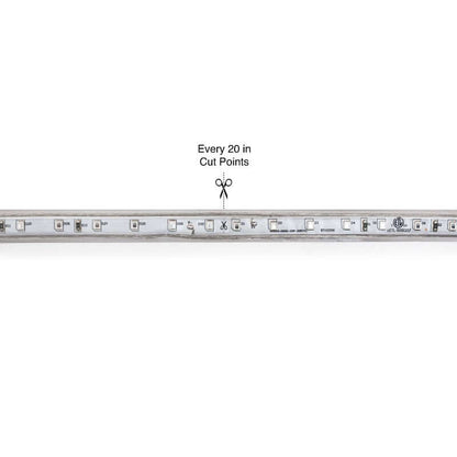 50M(164ft) Waterproof LED Strip 2835, High Voltage LED Strip Light with Power Plug, 120V 2(w/ft) Blue - GekPower