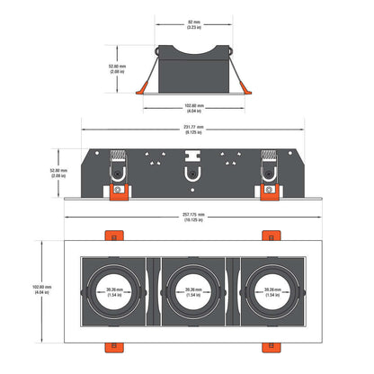 VBD-MTR-77T 9" White LED Downlight Fixture
